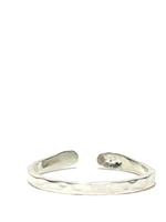 Load image into Gallery viewer, Silvered Hammered Ring
