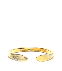 Golden Hammered Ring