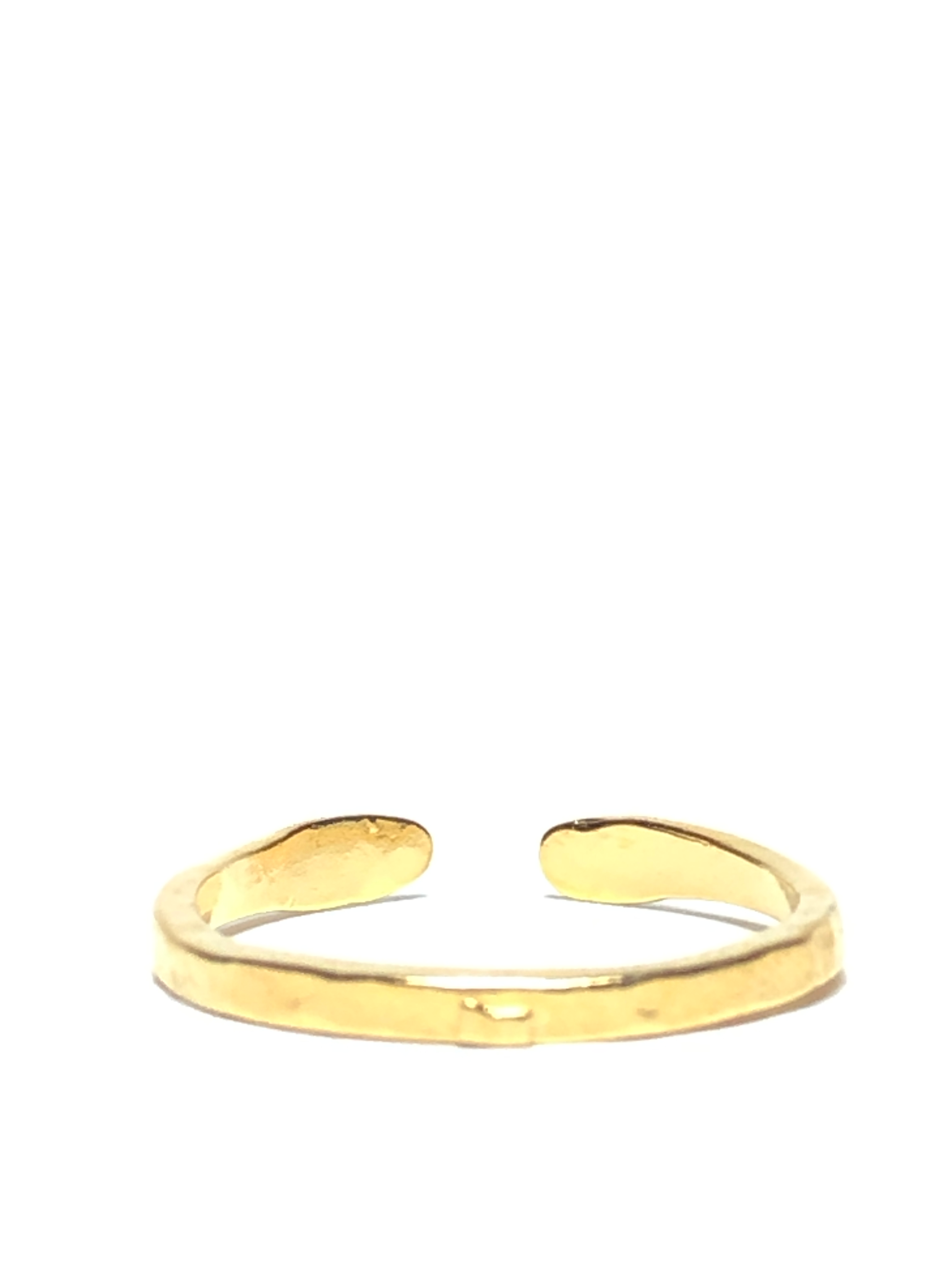 Golden Hammered Ring