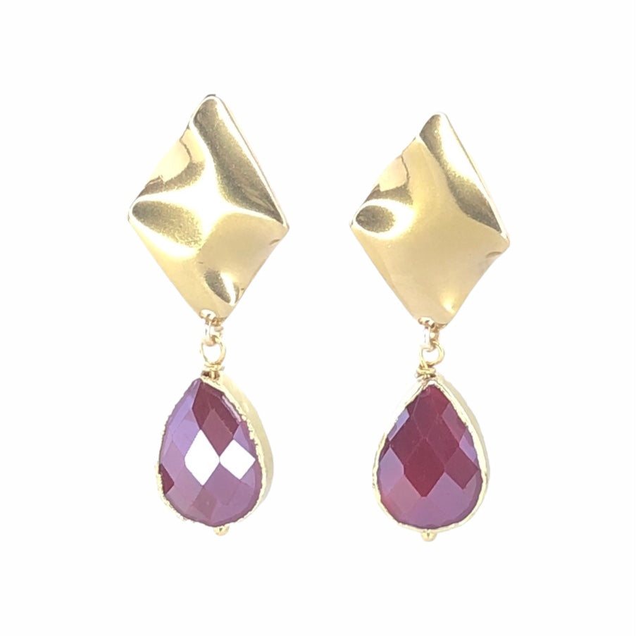 Octopus-Red Earrings