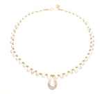 Load image into Gallery viewer, Pearl Choker: in Gold
