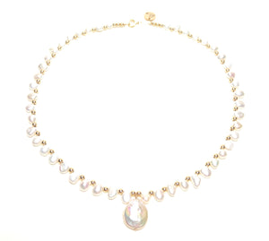 Pearl Choker: in Gold