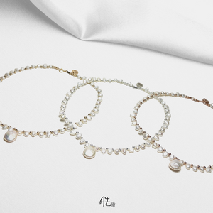 Pearl Choker: in Gold