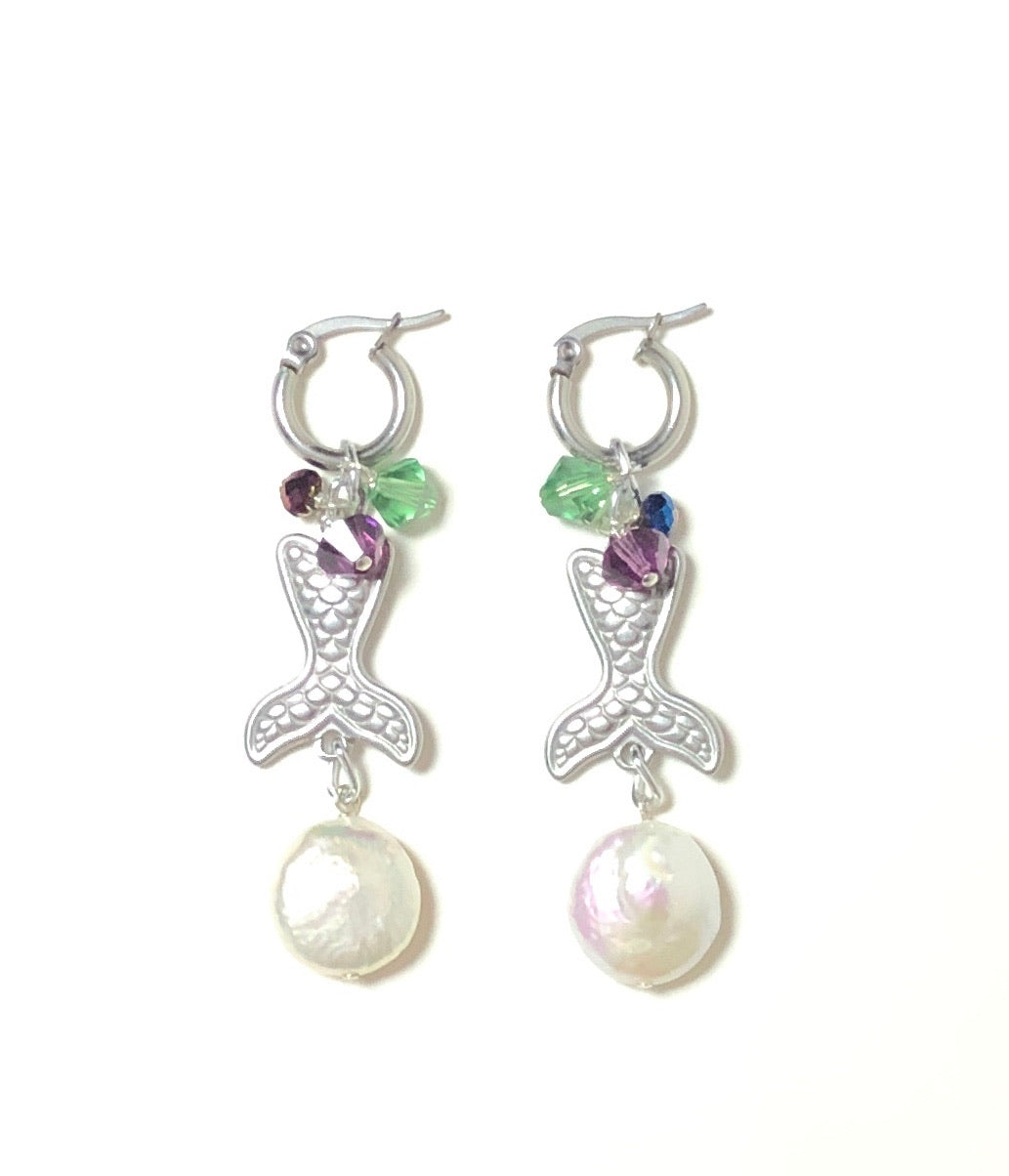 Gone for a Mermaid Swim Earrings