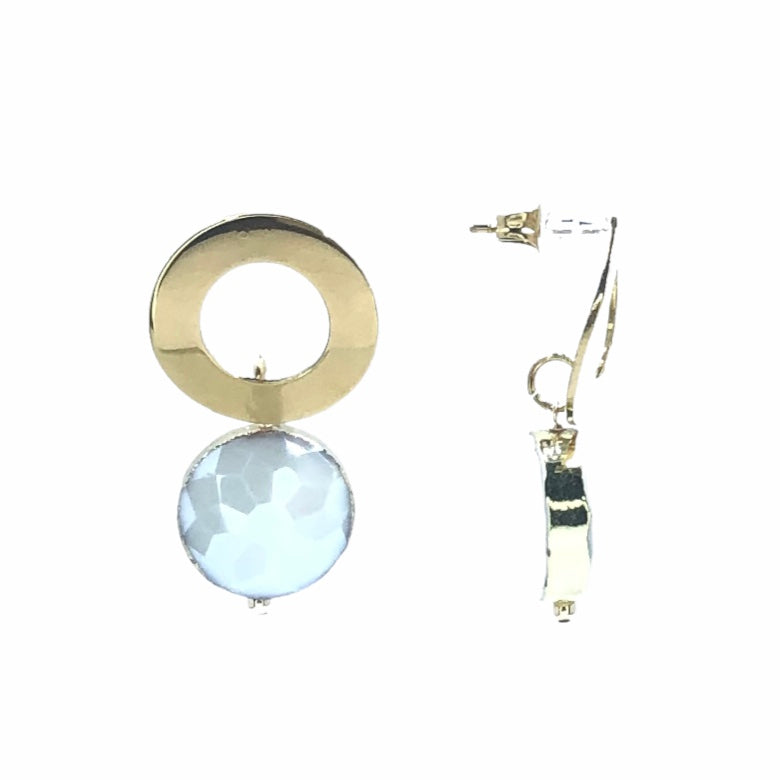 Sea-Foam White Earrings