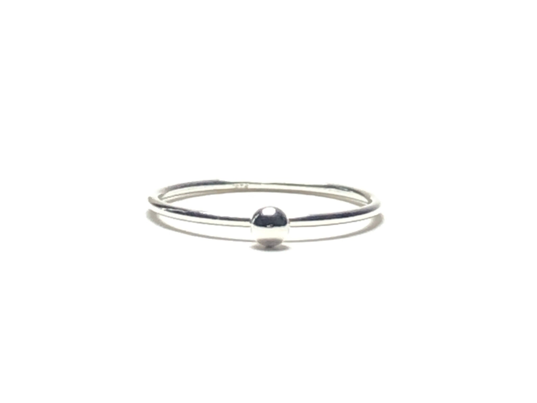Silvered Detail Ring