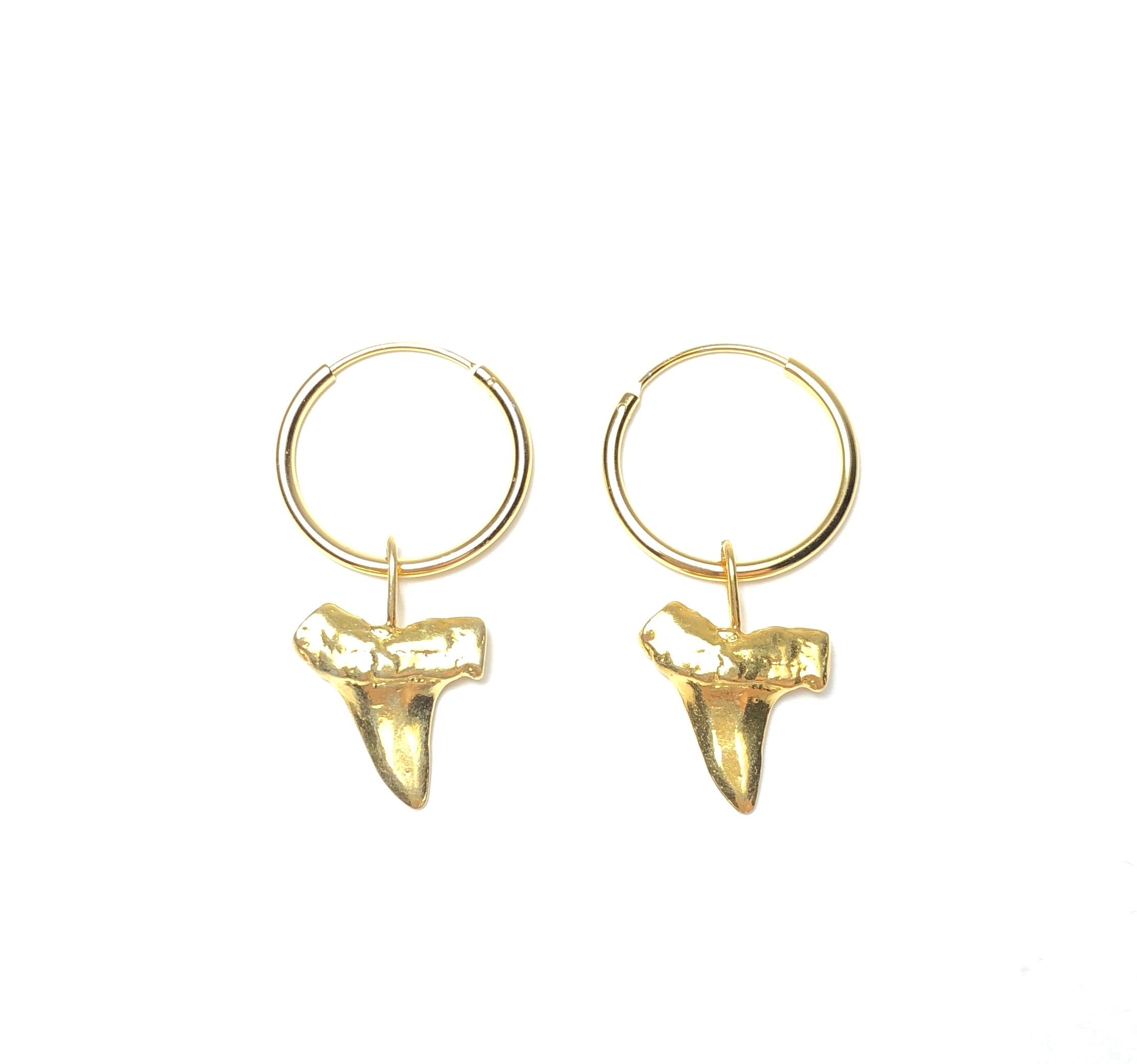 The Golden Shark Earrings
